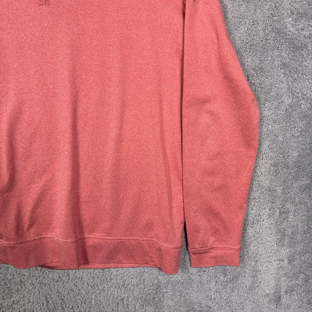Johnnie-O Jacket Men M Randall Heathered Cardinal Prep-formance 1/4 Zip Pullover